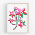 Paperclip Flowers Risograph Print - 8x10