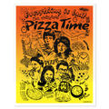 Pizza Time Risograph Print - 8x10