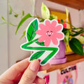 Pink Flower Sticker
