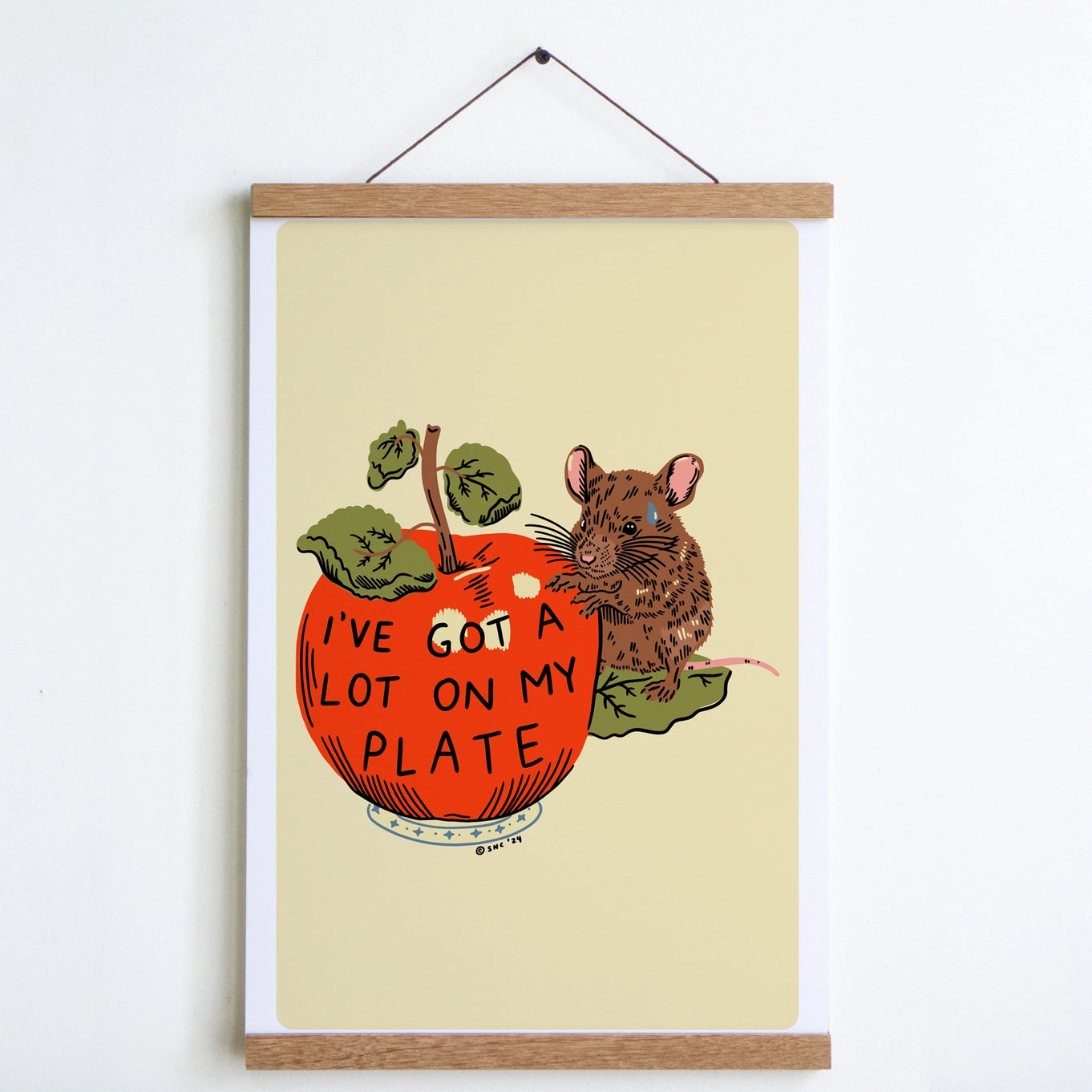 A Lot on my Plate Print - 8x10