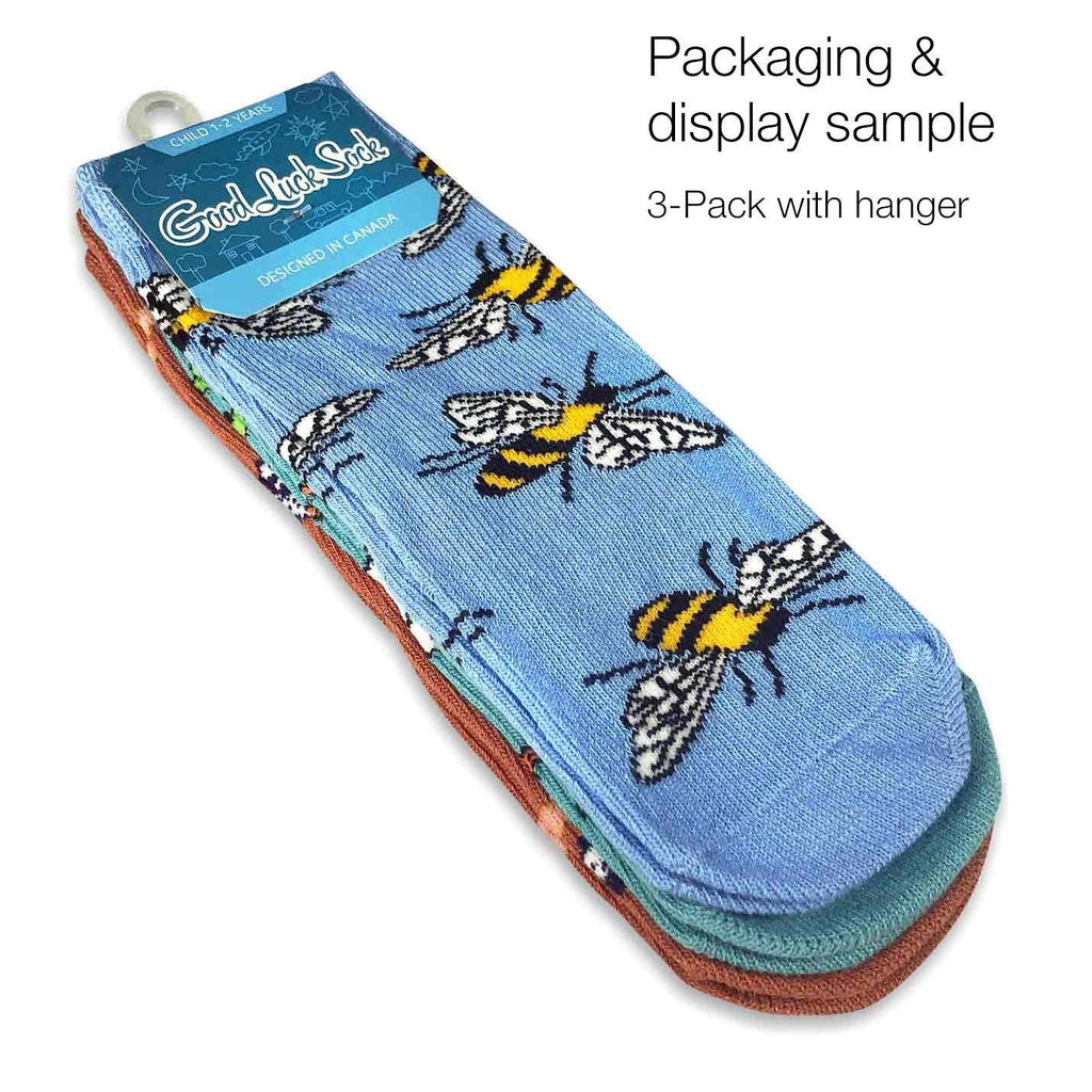 Animal Kids Socks-3PK 4-7 Years