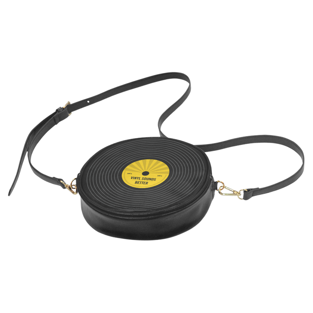 Vinyl Sounds Better Faux Leather Sling Bag