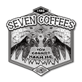 Seven Coffees Vinyl Sticker