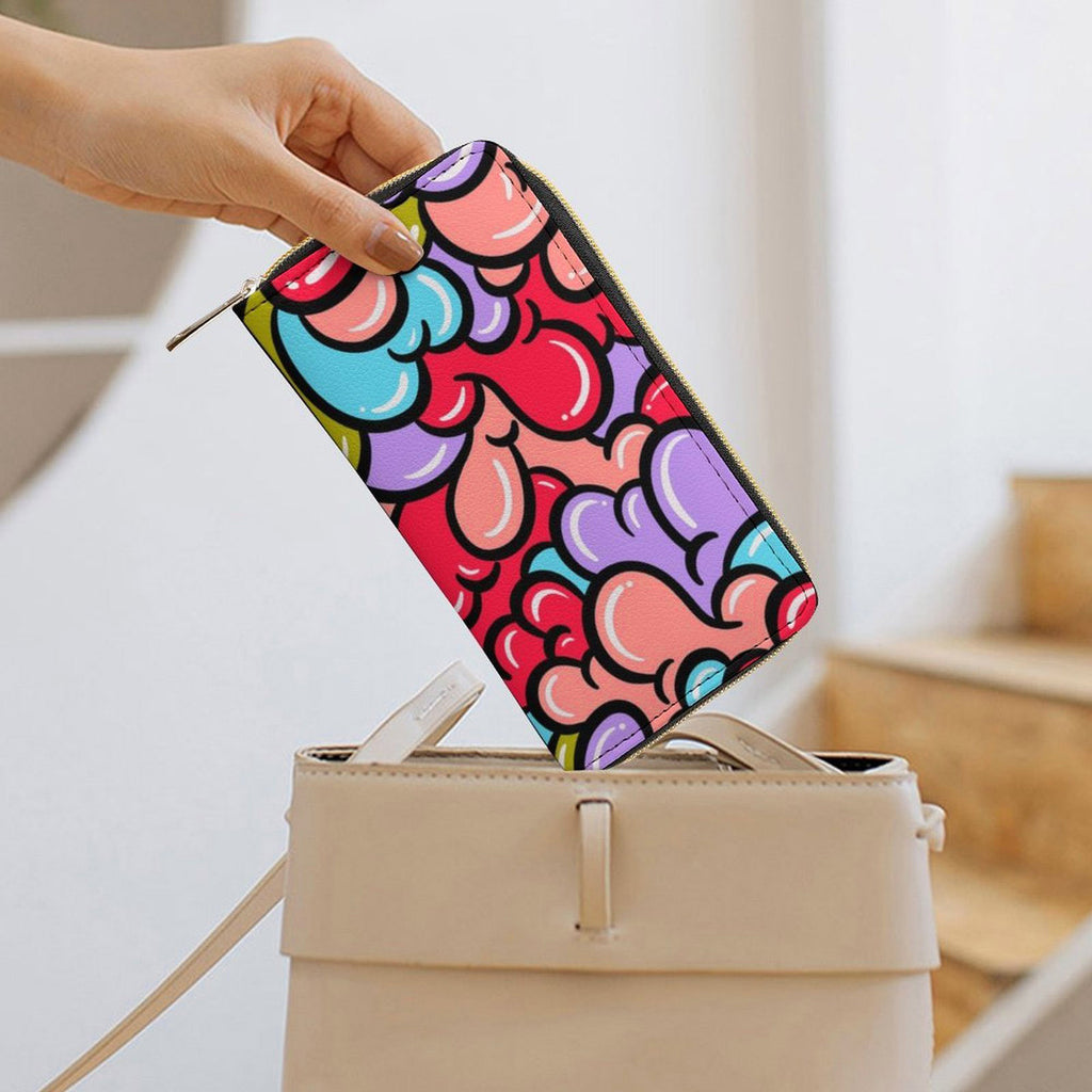 Cheery Gloop Zippered Wallet