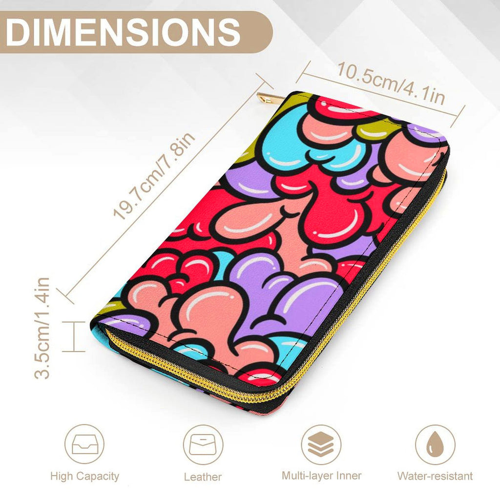 Cheery Gloop Zippered Wallet