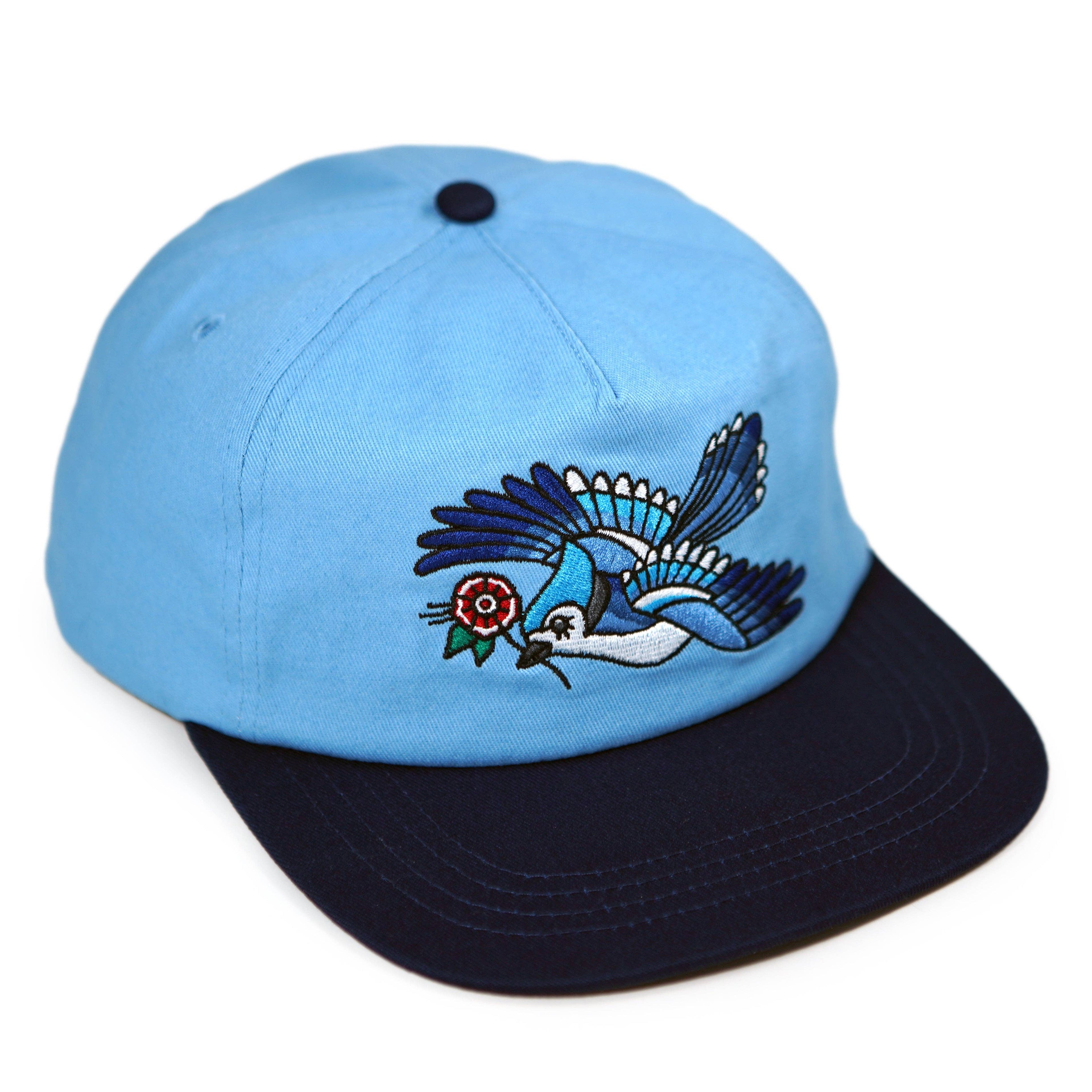 Blue Jay Unstructured Hat: Baby Blue/Navy