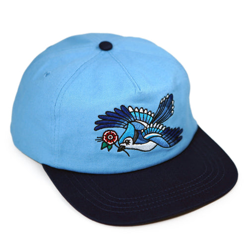 Blue Jay Unstructured Hat: Baby Blue/Navy