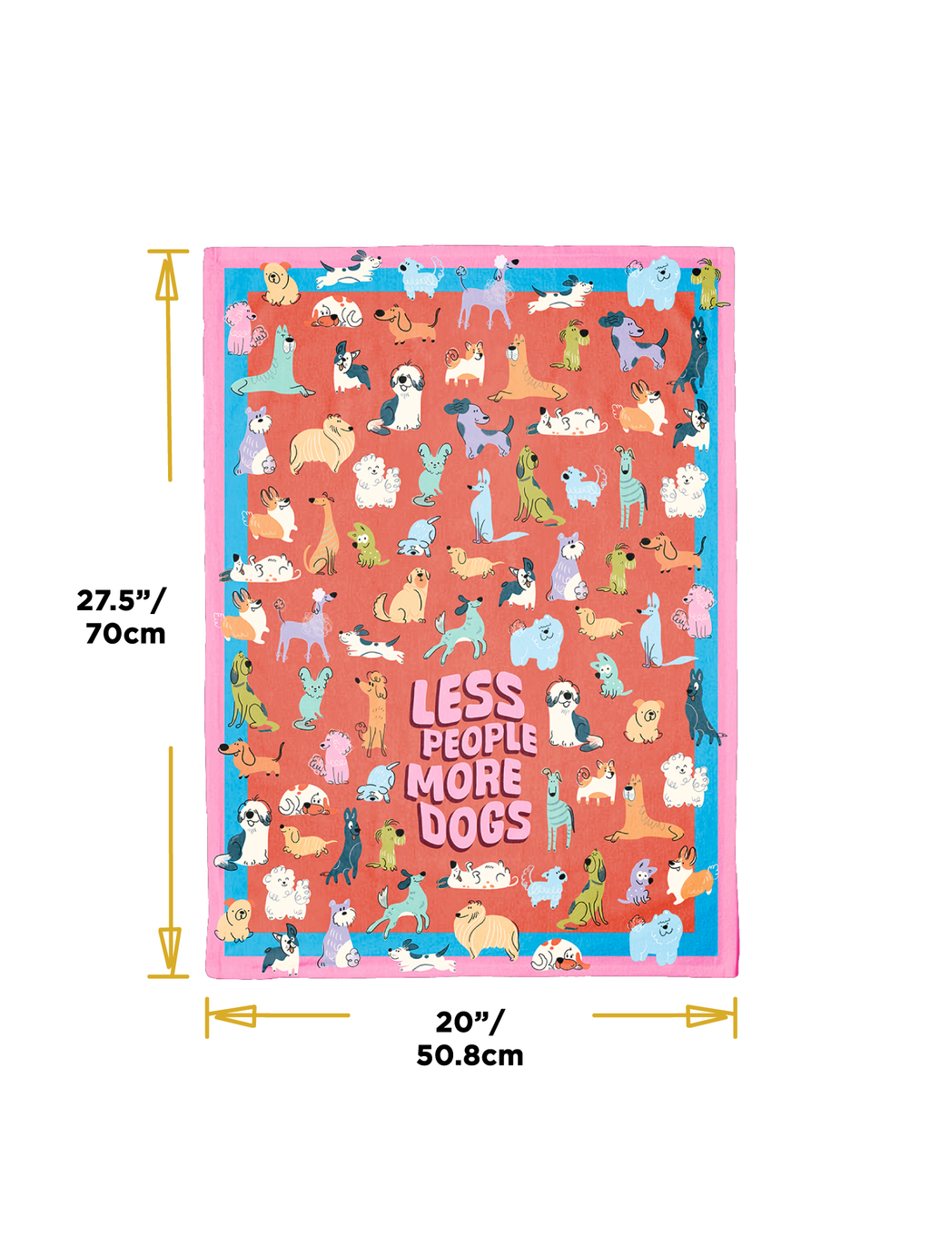 Less People, More Dogs Dish Towel