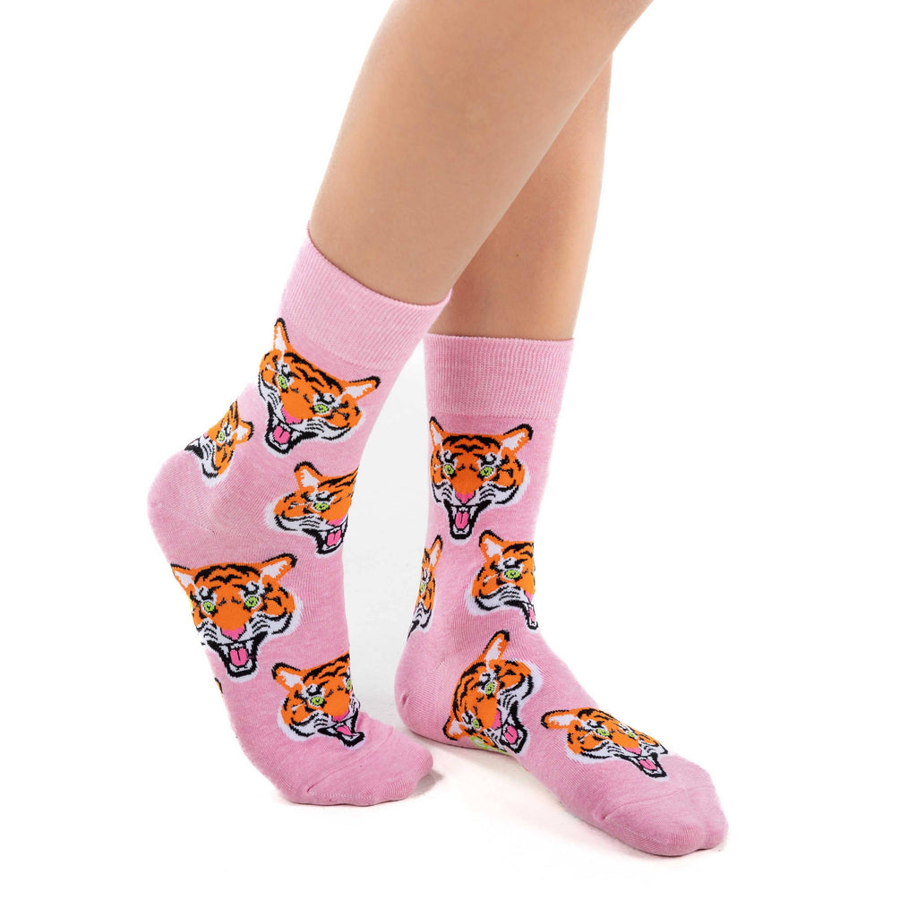 Pink Tiger Socks - S/M