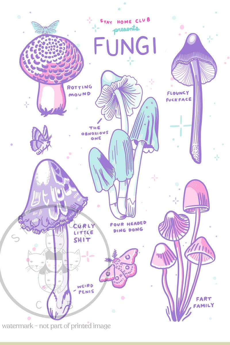 Fungi Art Print - 8x10