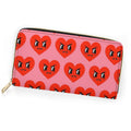 Grumpy Heart Zippered Wallet