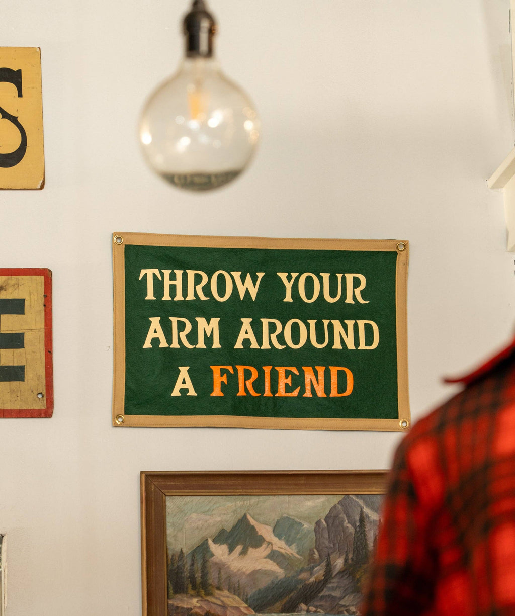 Throw Your Arm Around A Friend Camp Flag • Billy Strings