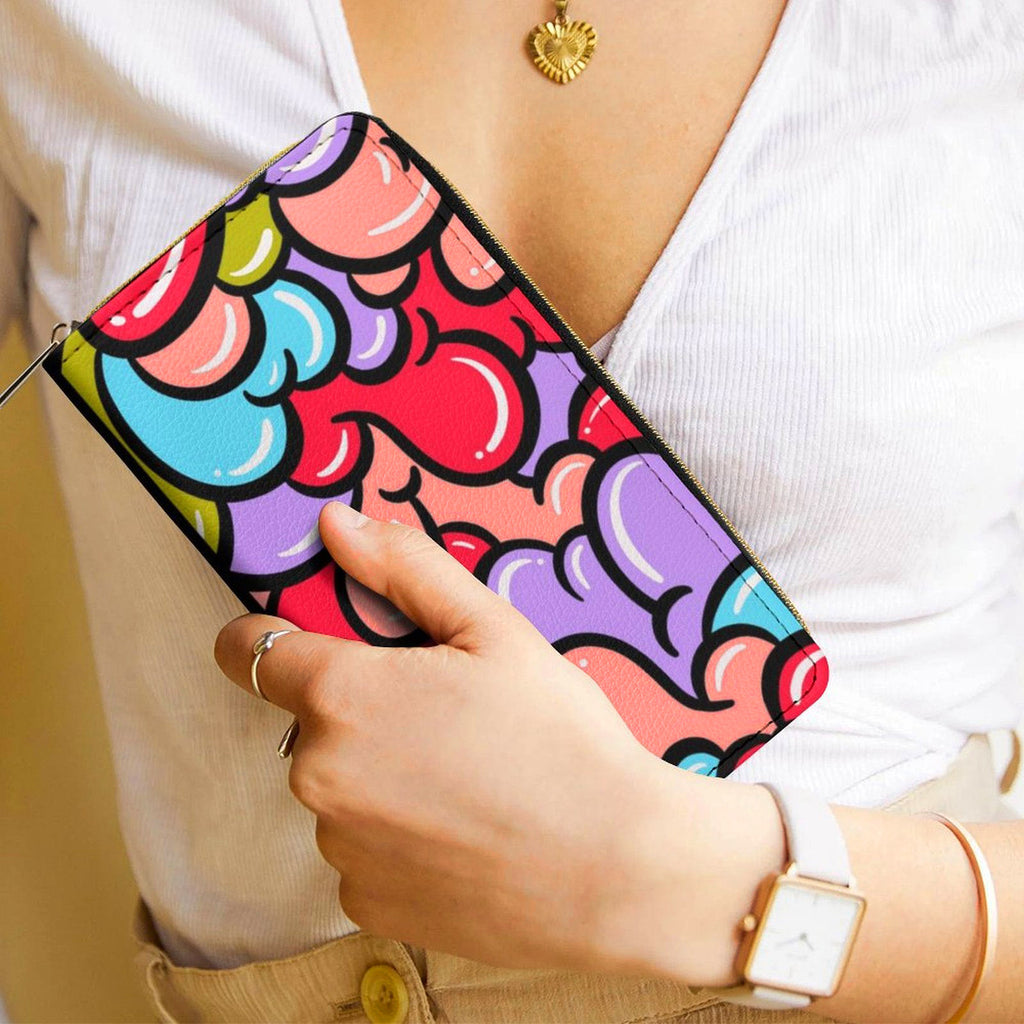 Cheery Gloop Zippered Wallet