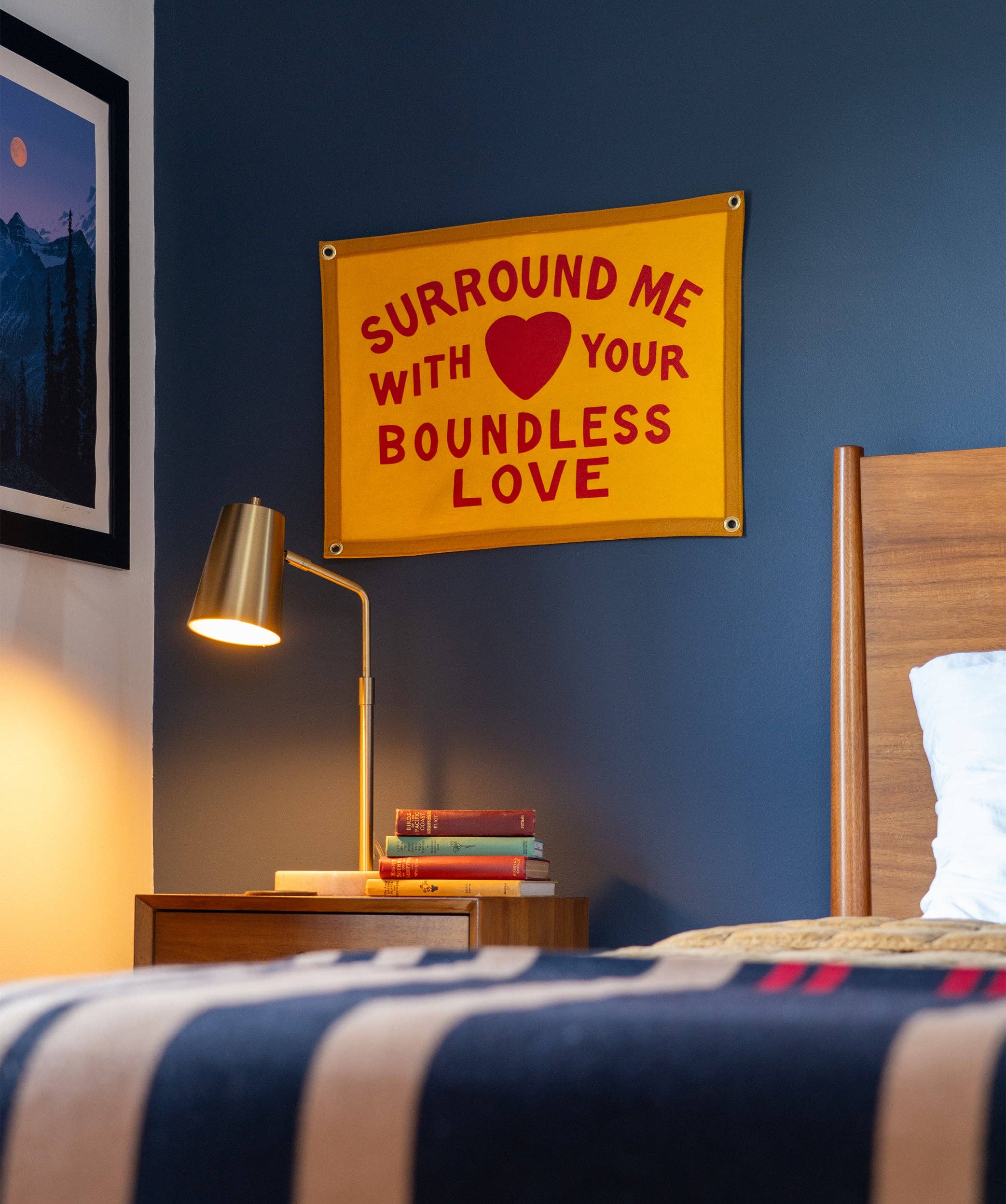 Surround Me With Your Boundless Love Camp Flag • John Prine