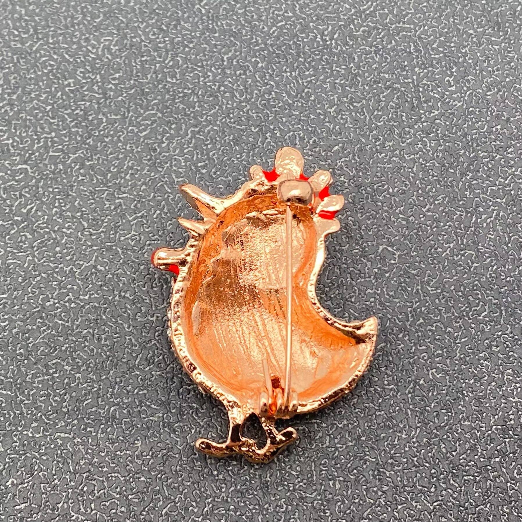 Rhinestone Chick Brooch
