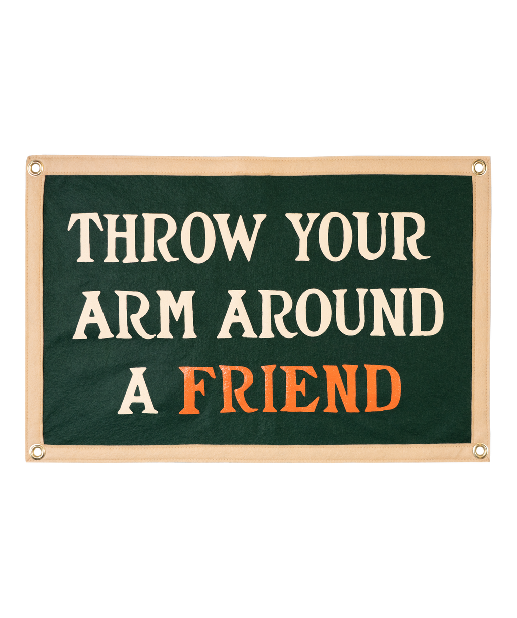 Throw Your Arm Around A Friend Camp Flag • Billy Strings
