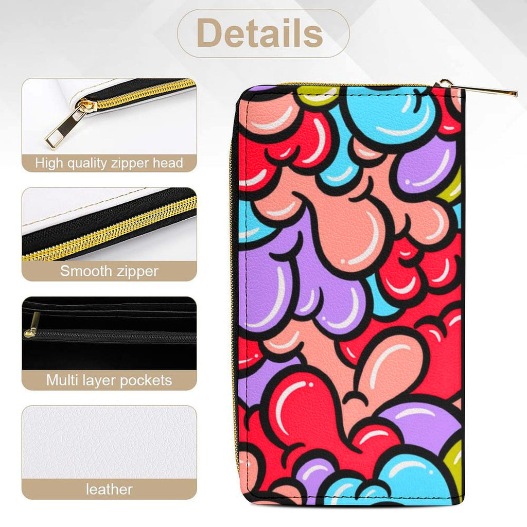 Cheery Gloop Zippered Wallet