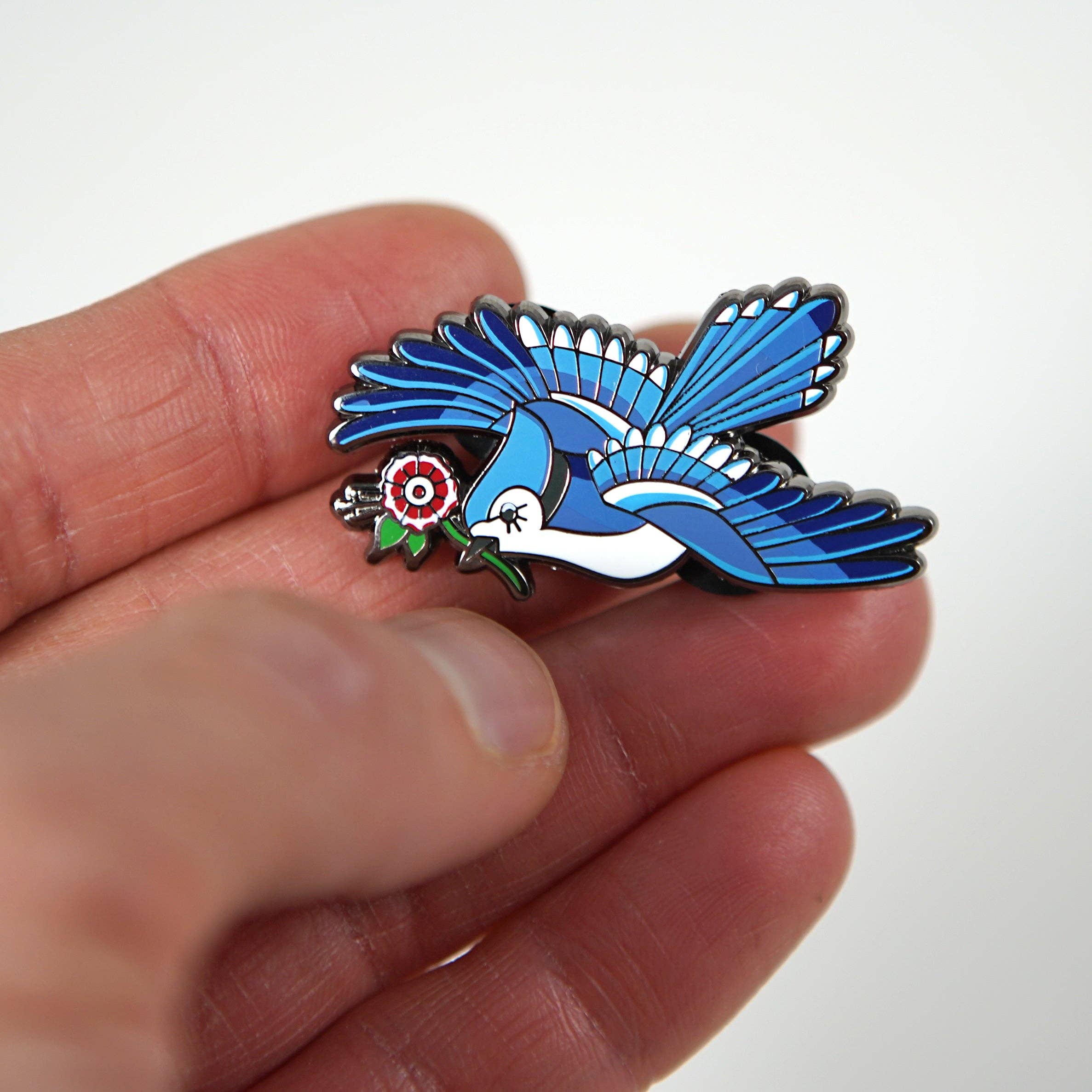 Blue Jay Enamel Pin
