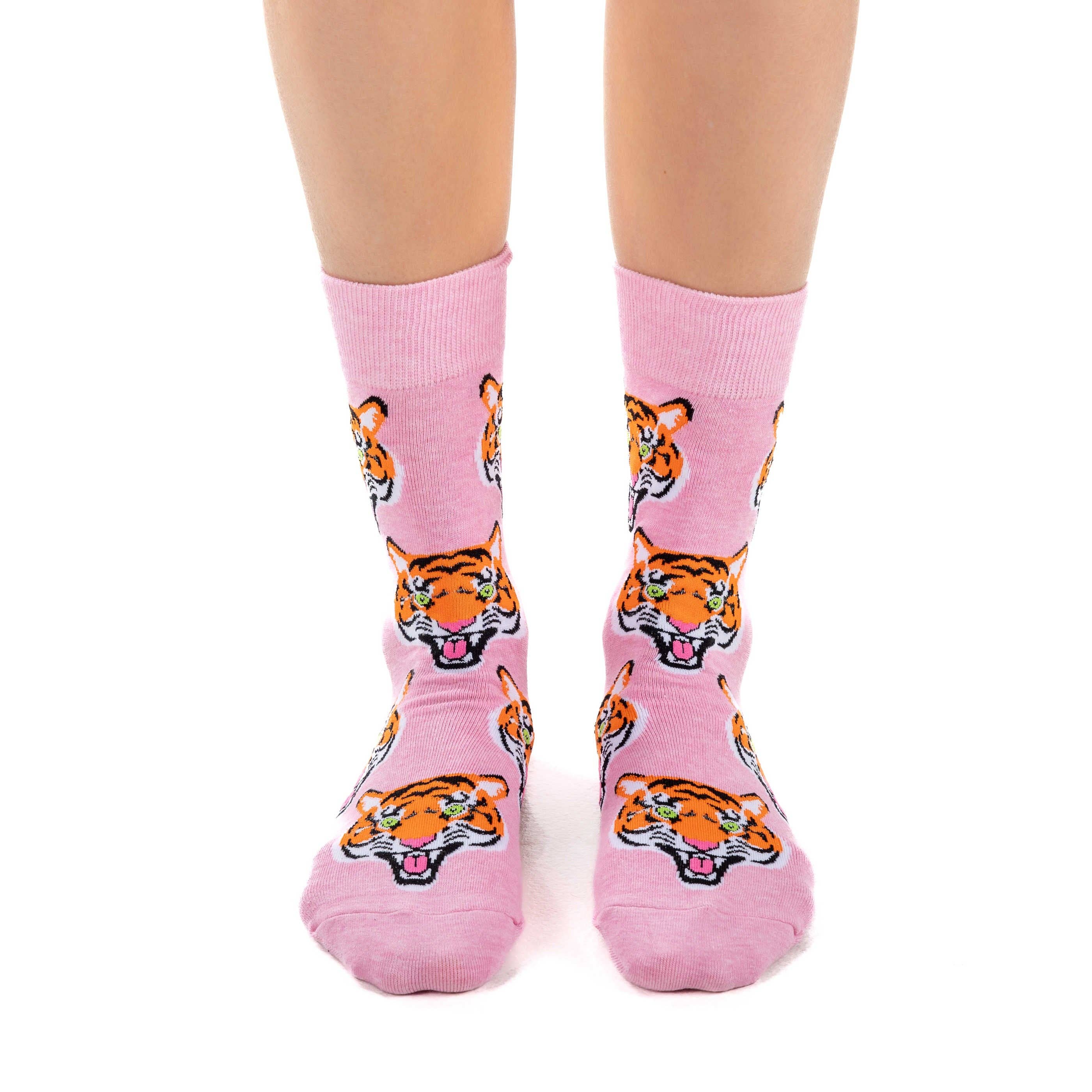 Pink Tiger Socks - S/M