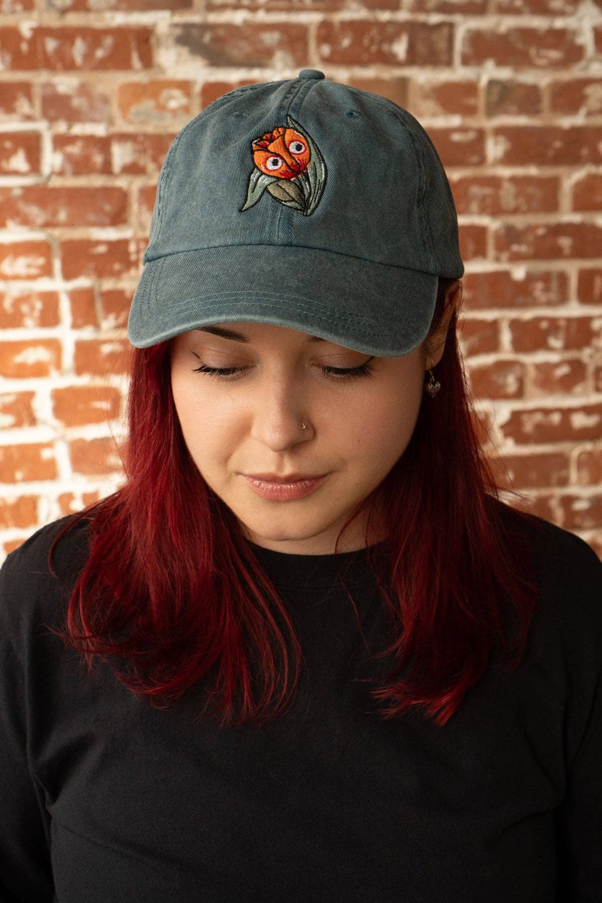 Googly Tulip Hat - Teal