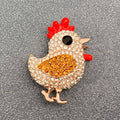 Rhinestone Chick Brooch