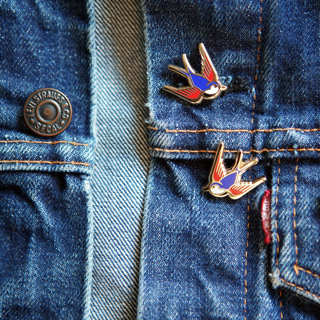 Swallows Enamel Pin Set