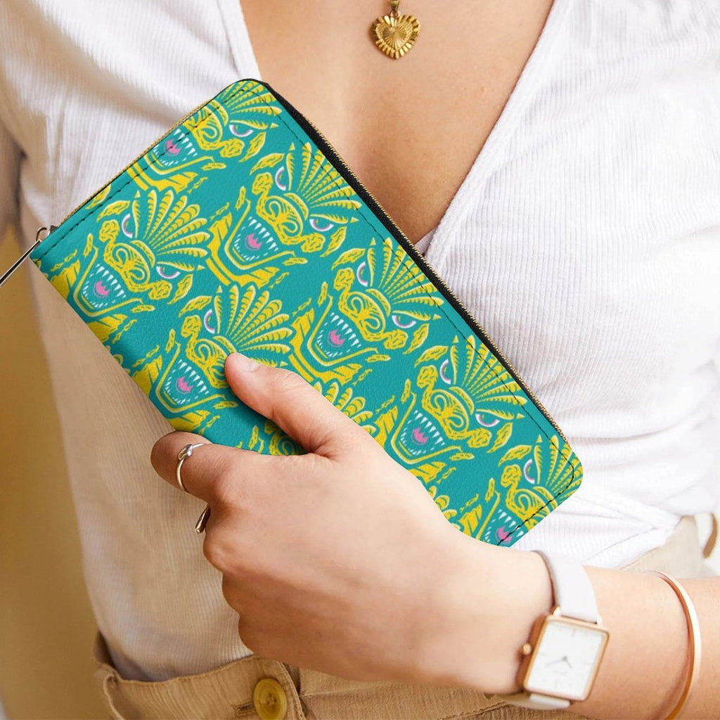 Technicolor Kaiju Zippered Wallet
