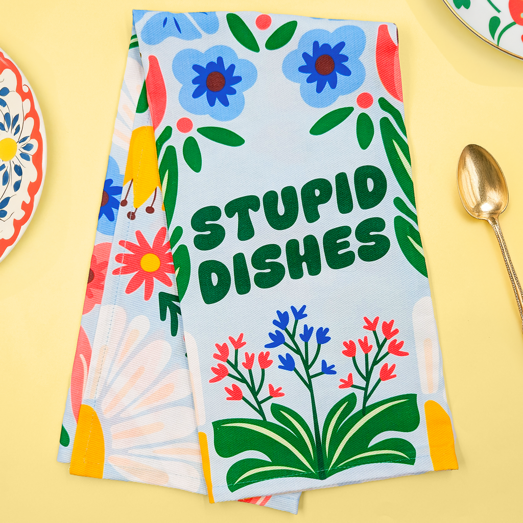 Stupid Dishes Dish Towel