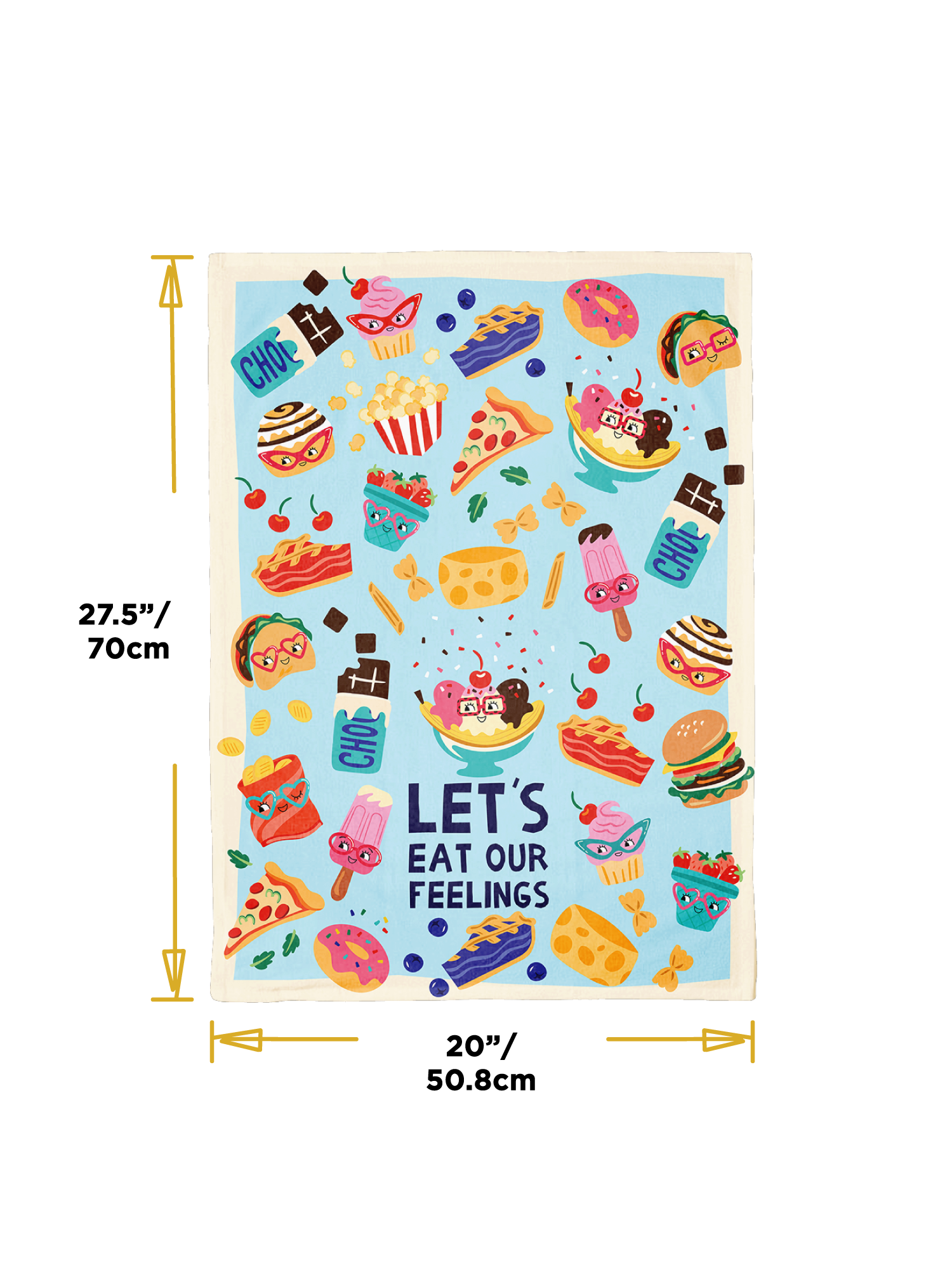Eat Our Feelings Dish Towel