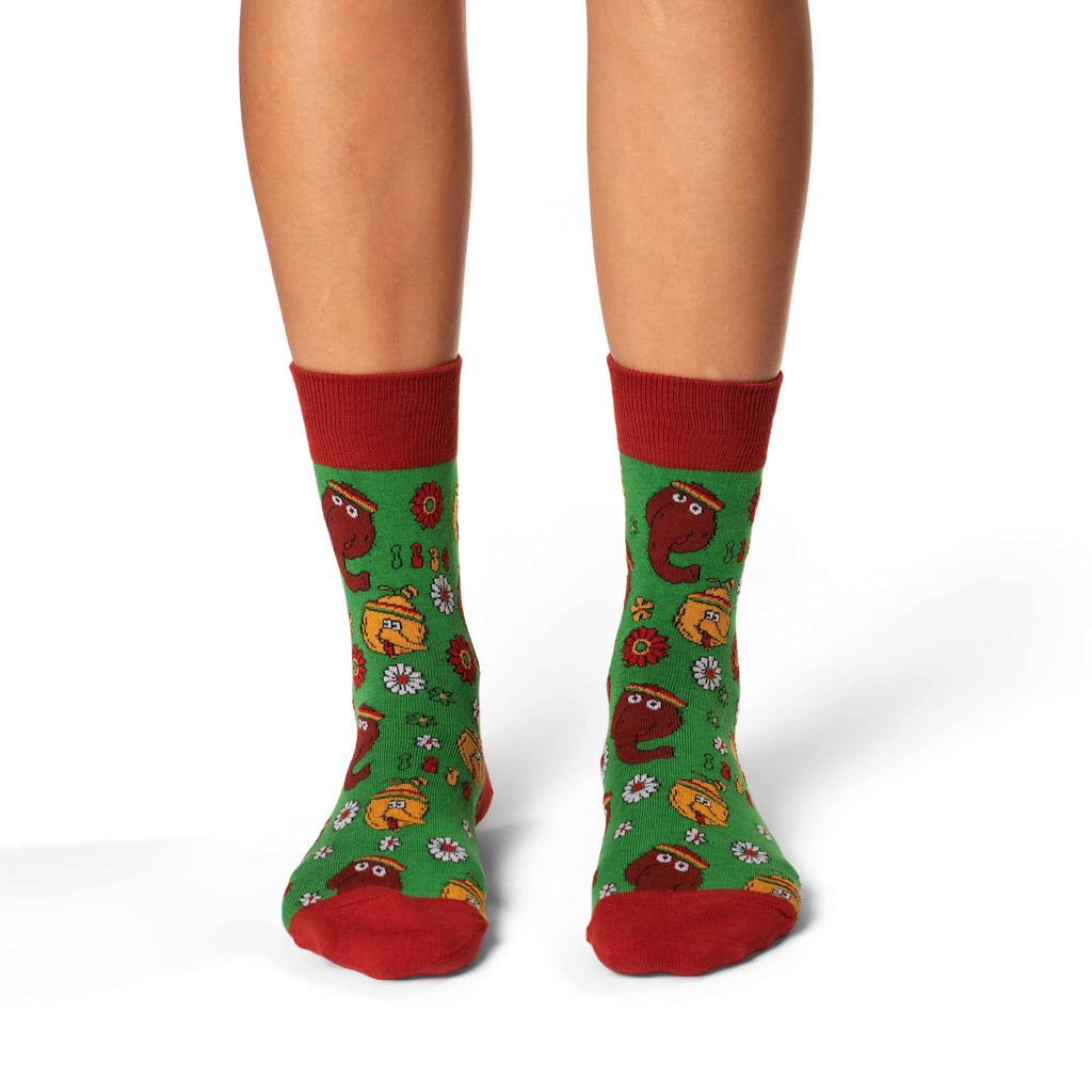 Snuffleupagus Socks - S/M