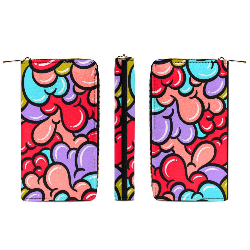 Cheery Gloop Zippered Wallet