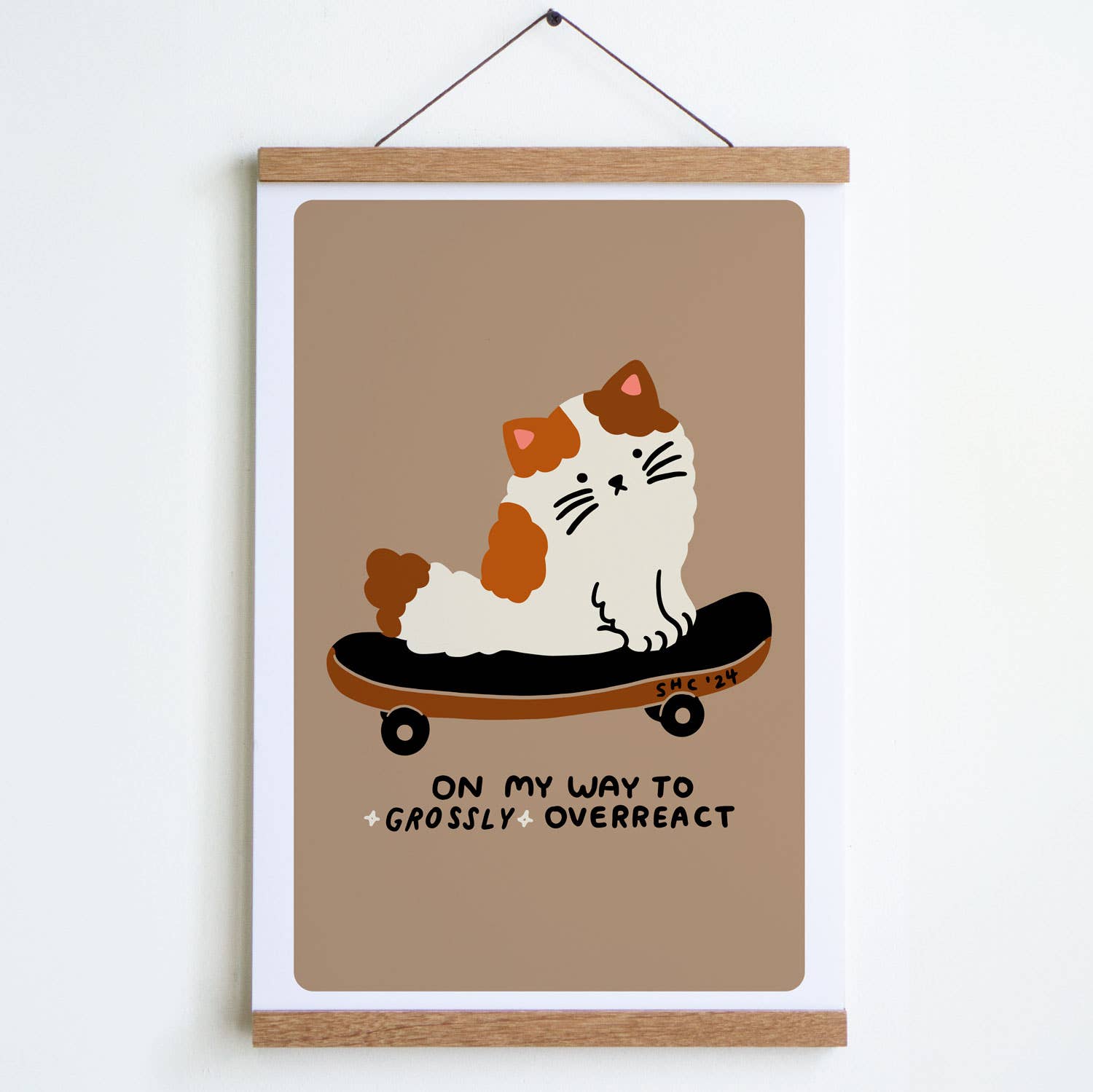 Overreact Mocha Art Print - 8x10