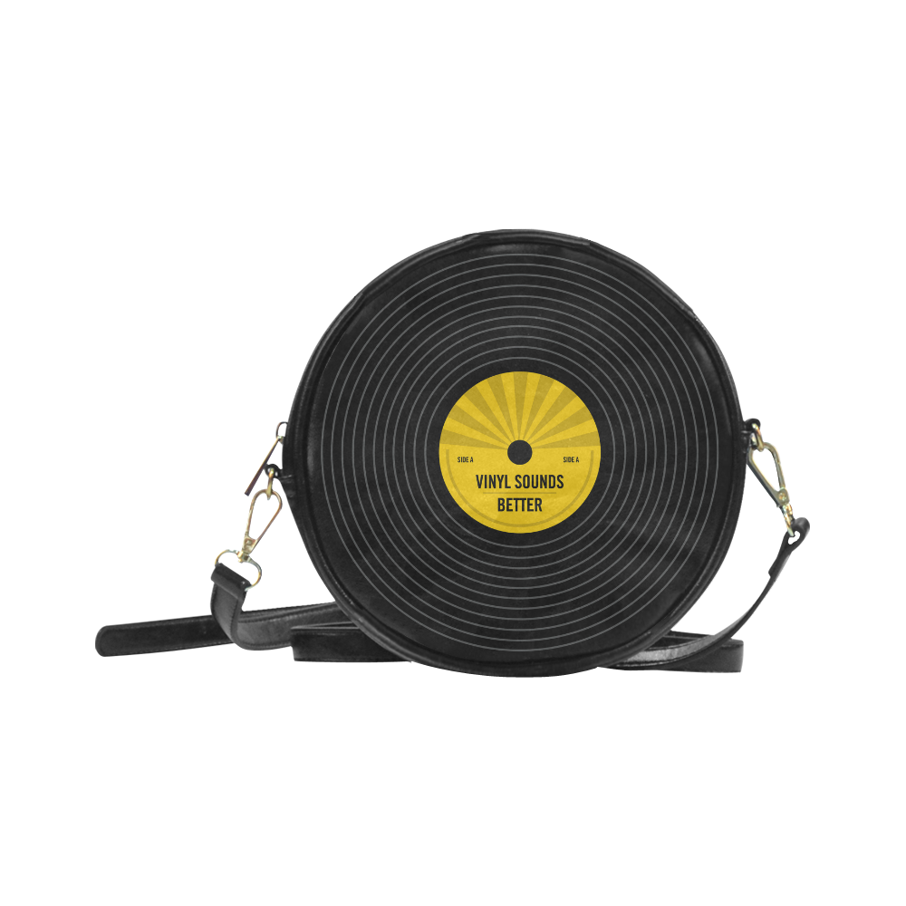 Vinyl Sounds Better Faux Leather Sling Bag