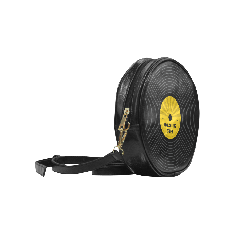 Vinyl Sounds Better Faux Leather Sling Bag
