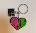 Zombie Heart Keychain