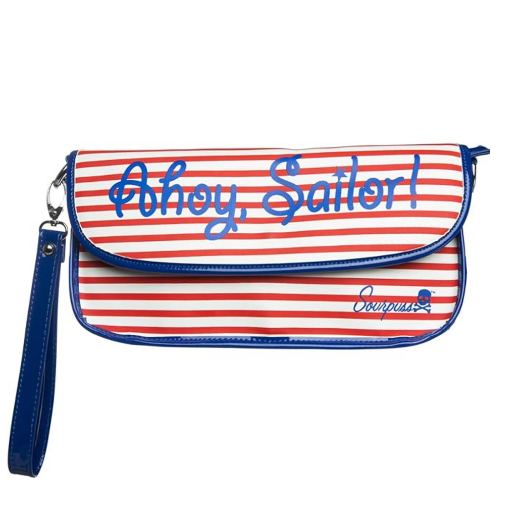 Ahoy Sailor Nautical Retro Clutch