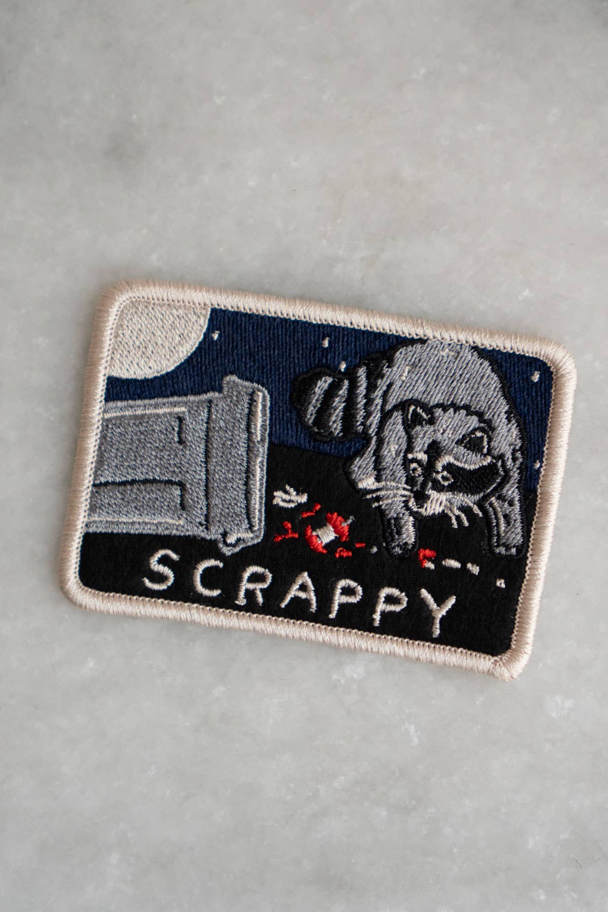 Scrappy Raccoon Sticky Patch