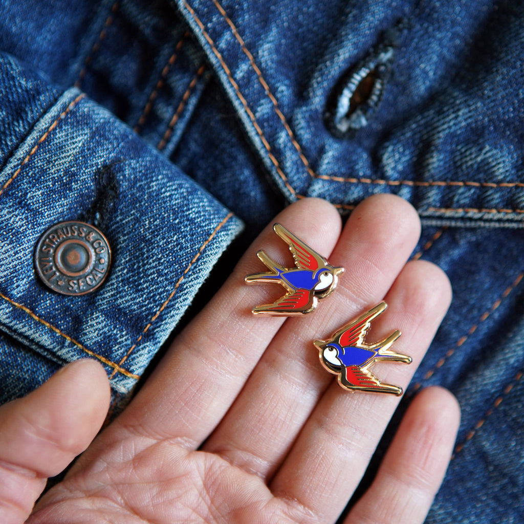 Swallows Enamel Pin Set