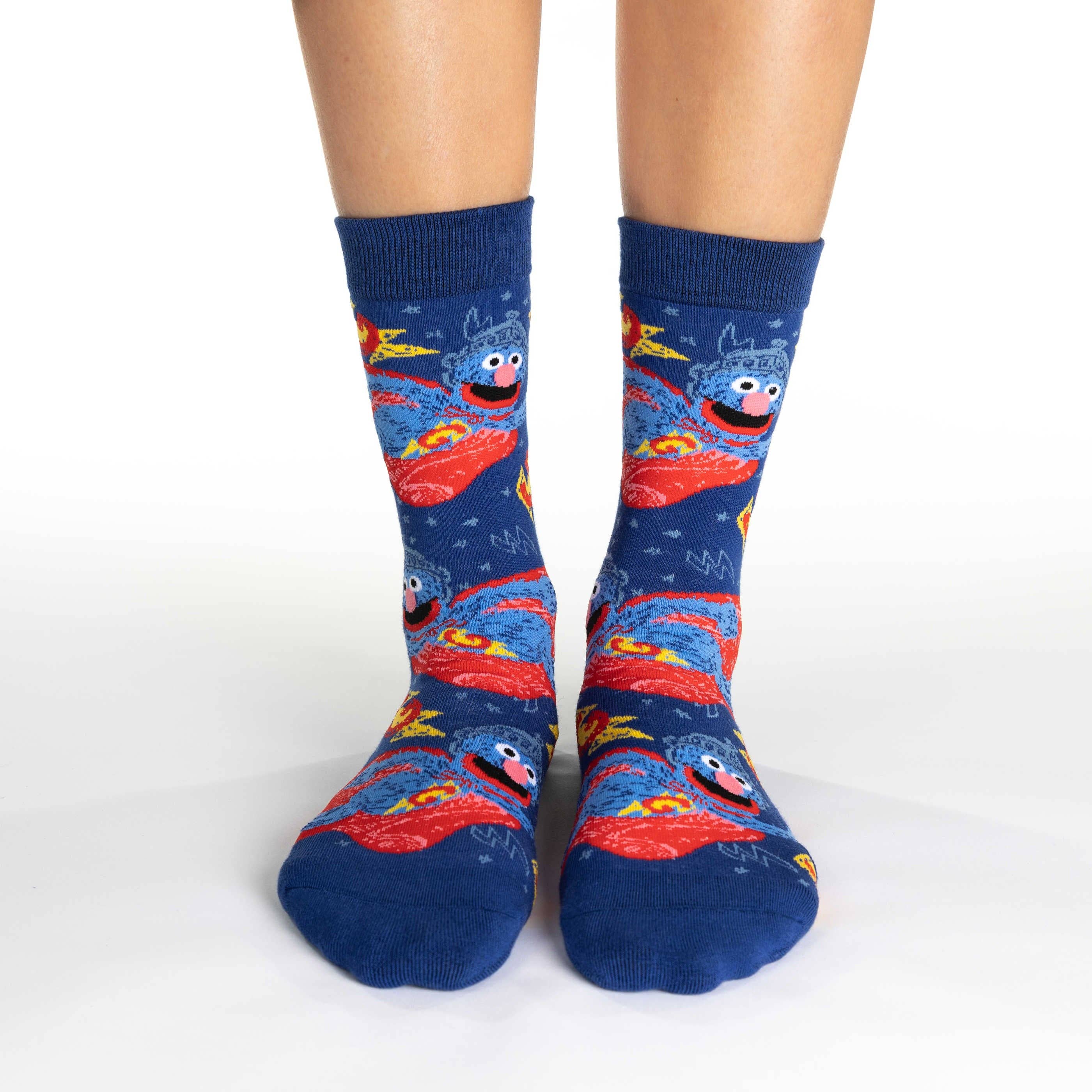 Super Grover Socks - S/M