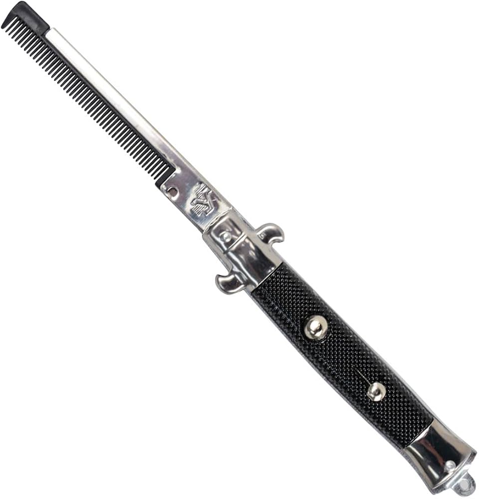 Switchblade Style Folding Pocket Comb