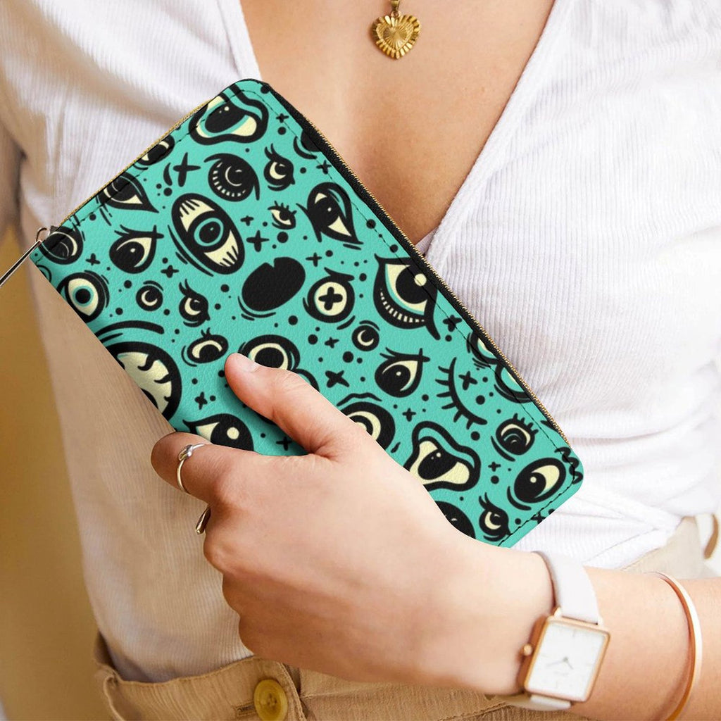 Eyeballs! Zippered Wallet