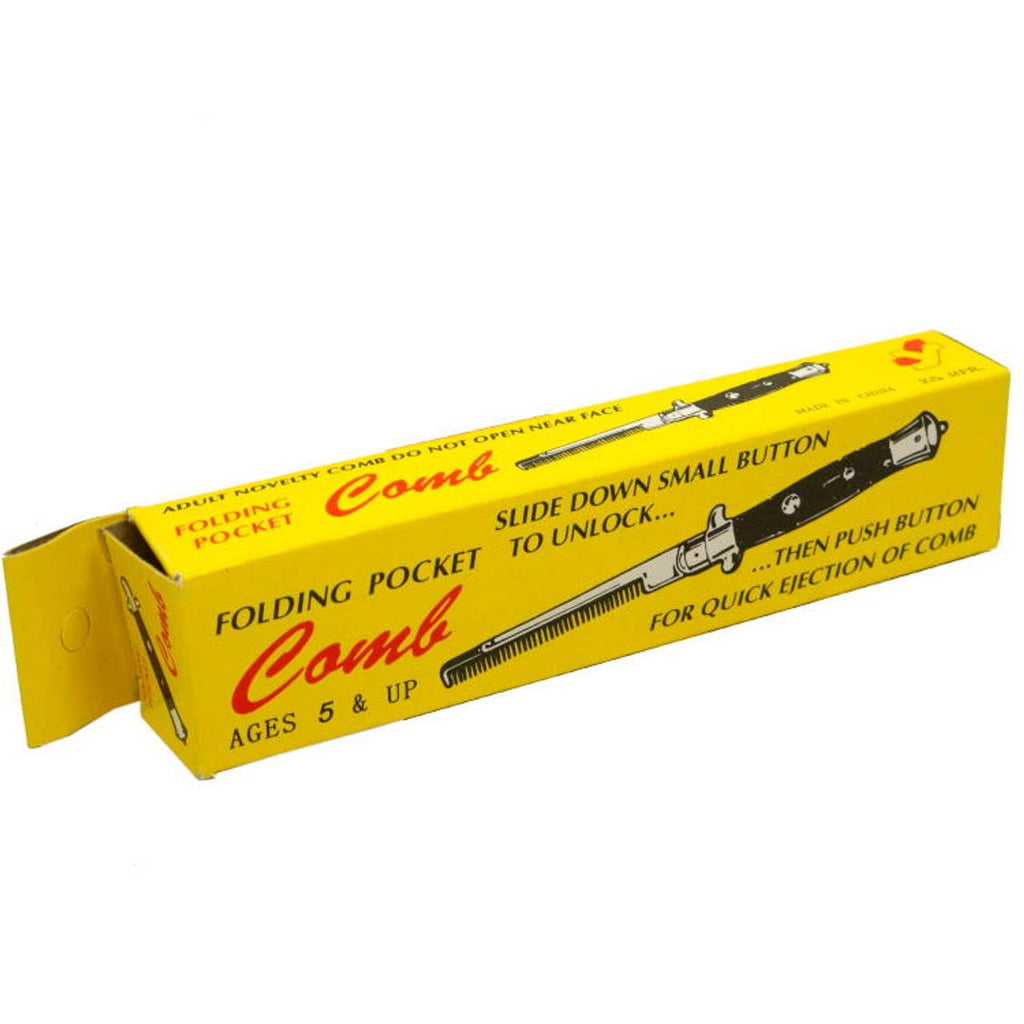 Switchblade Style Folding Pocket Comb