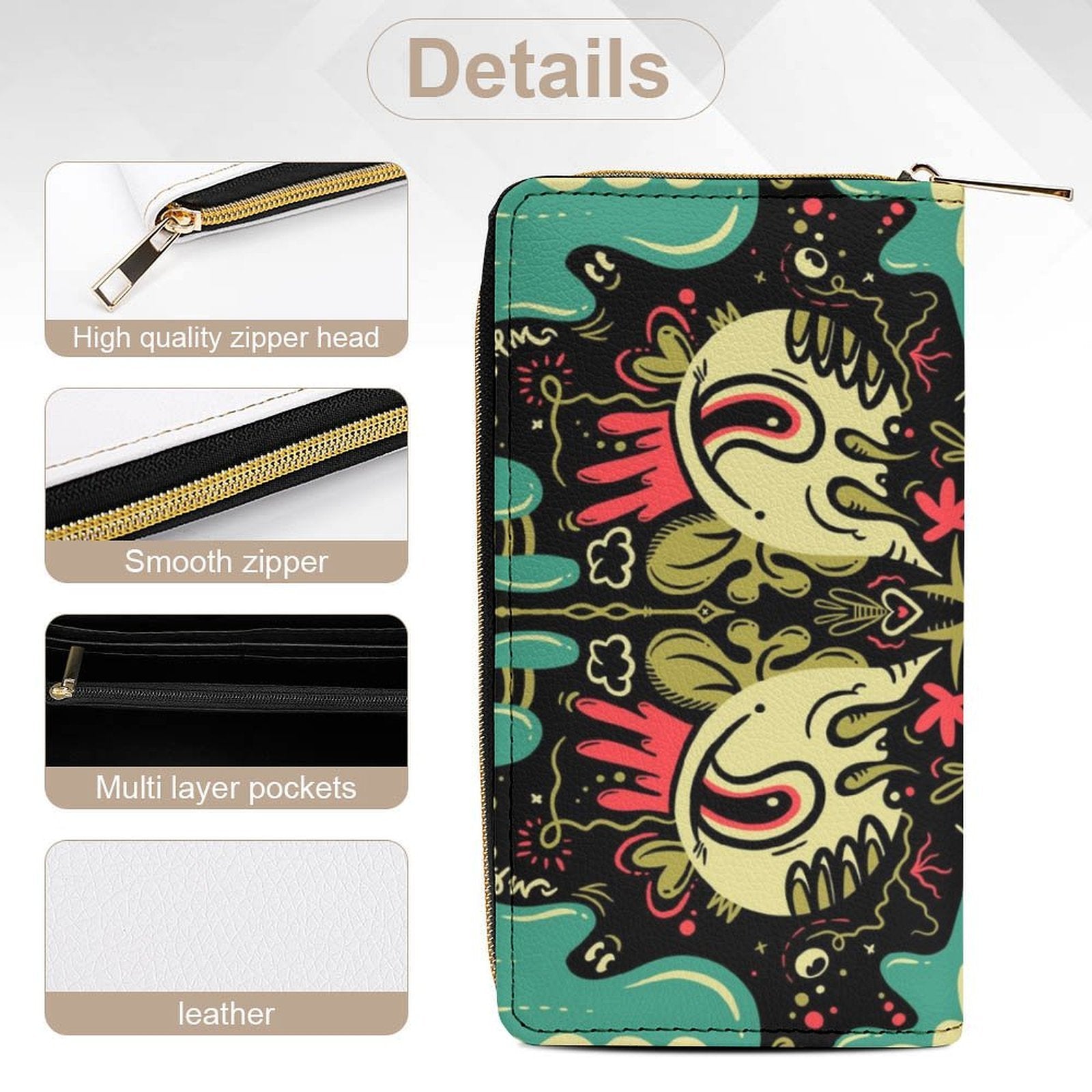 Why Not? Zippered Wallet