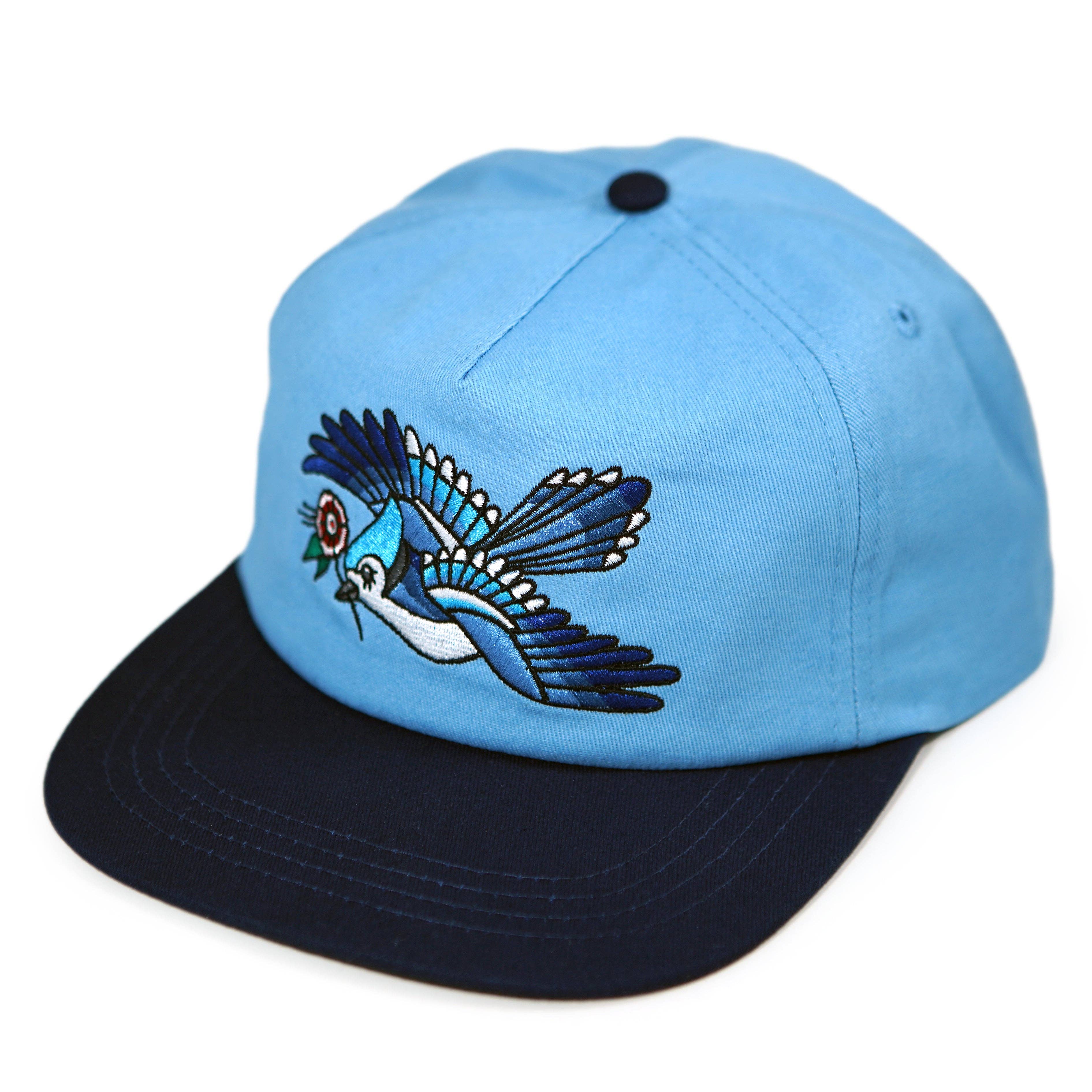Blue Jay Unstructured Hat: Baby Blue/Navy