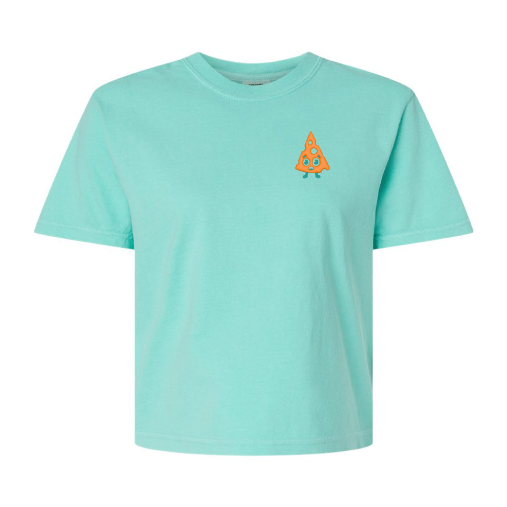 Cheese Dude Cropped Ladies T-Shirt