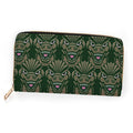 Green Kaiju Zippered Wallet