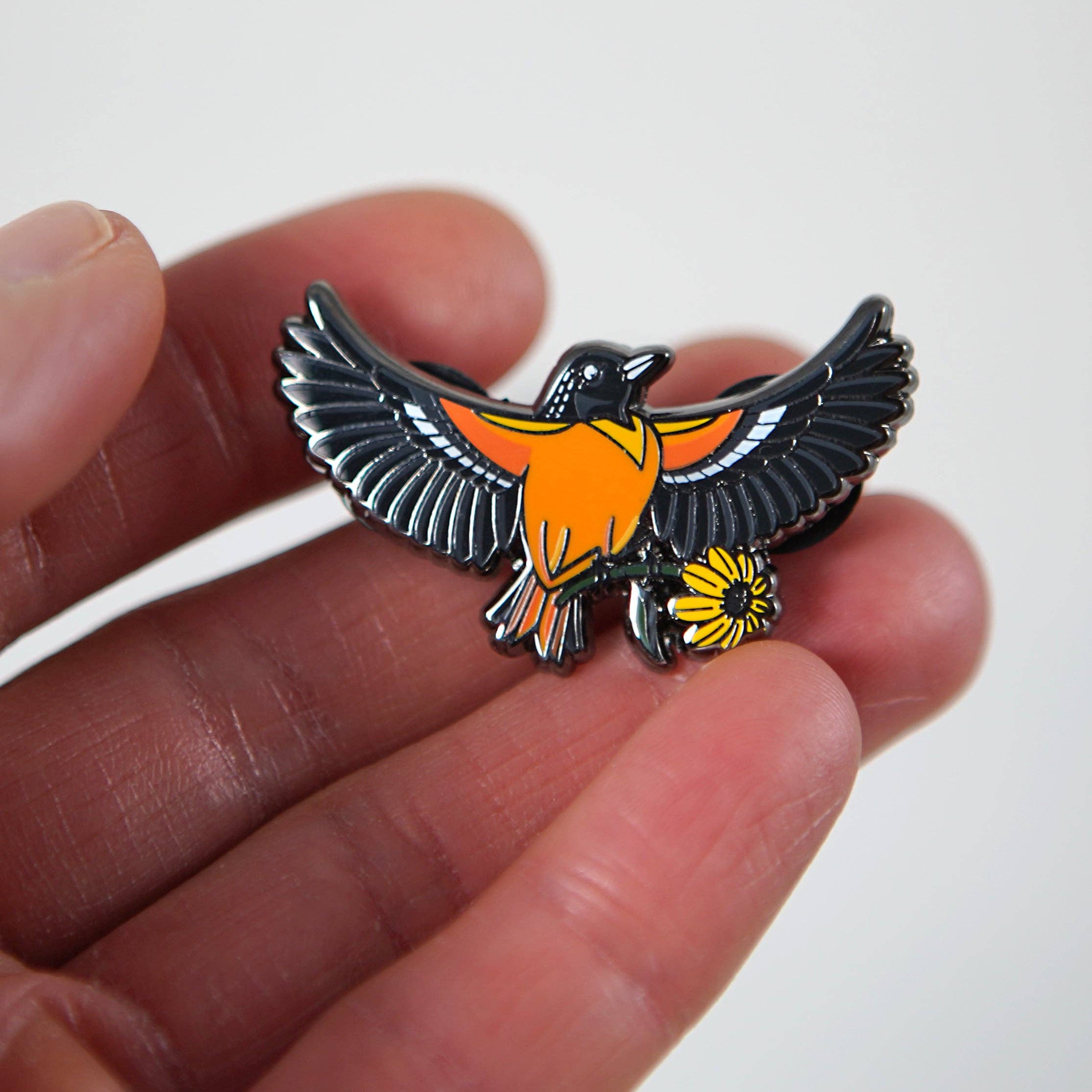 Oriole Enamel Pin