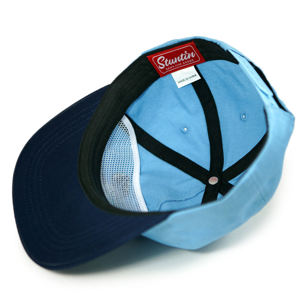 Blue Jay Unstructured Hat: Baby Blue/Navy