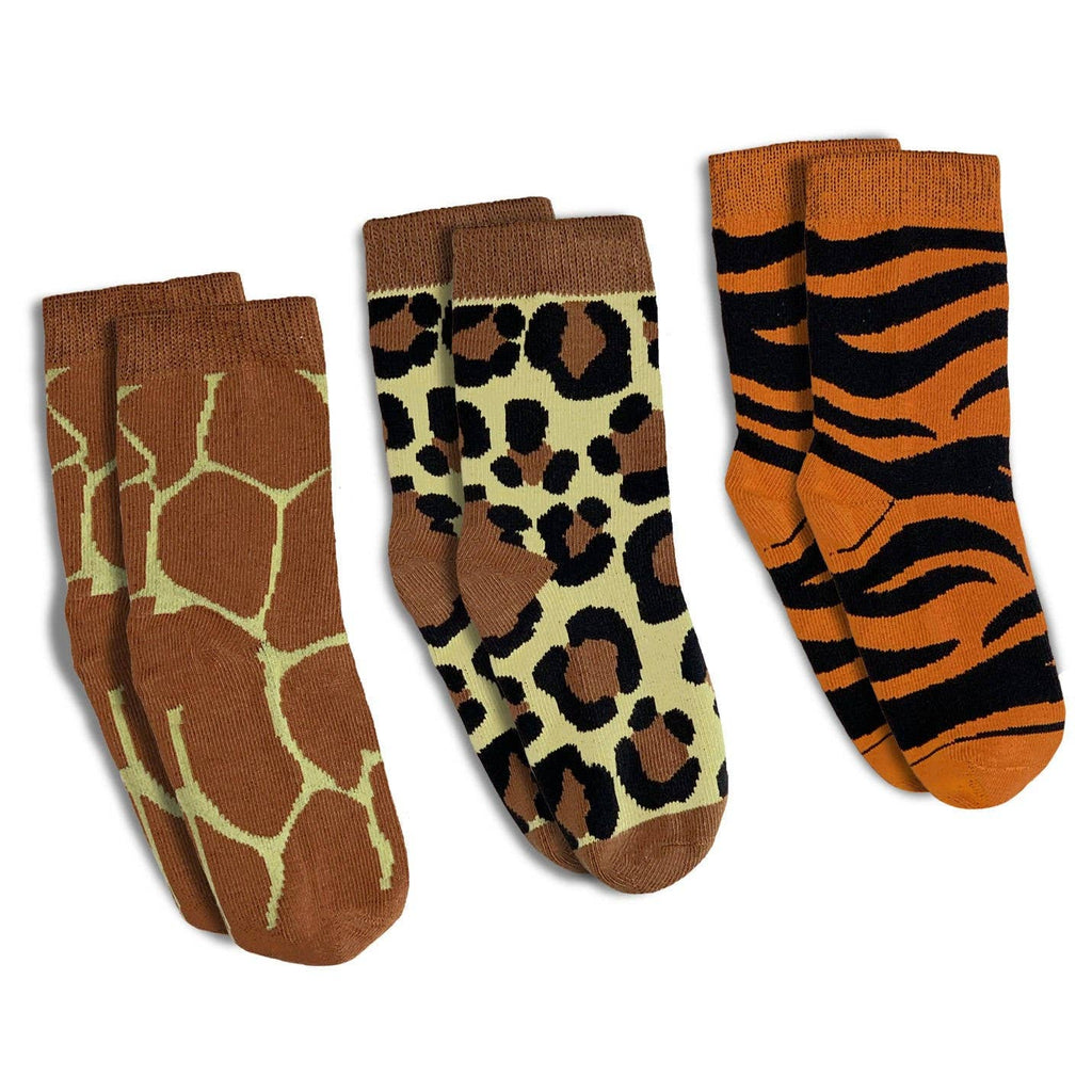 Animal Kids Socks-3PK 4-7 Years