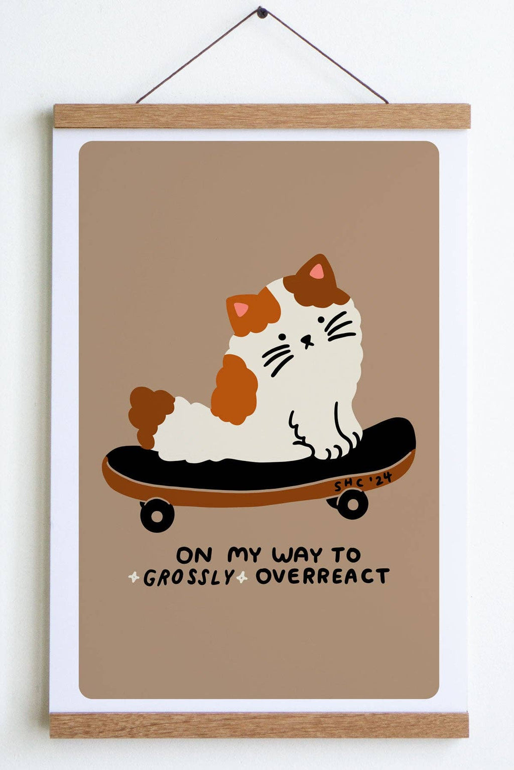 Overreact Mocha Art Print - 8x10